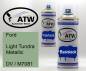 Preview: Ford, Light Tundra Metallic, DV / M7081: 400ml Sprühdose + 400ml Klarlack - Set, von ATW Autoteile West.